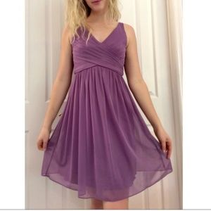 David's Bridal Bridesmaid Dress with Cowl Back